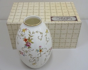 447▽Noritake/ノリタケ Studio Collection/スタジオコレクション 花瓶 フラワーベース つるばら ボーンチャイナ 未使用