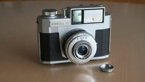 【美品】BENCINI KOROLL III　ベンチーニ・コロール III　Acromatico F8/55mm　純正キャップ付　イタリア製　120フィルム使用　4.5X3cm判