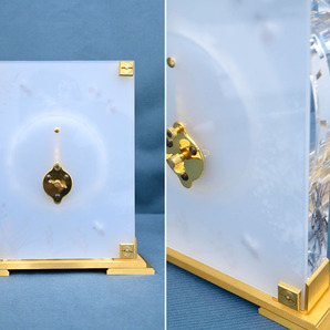 IM32 ジャガールクルト JAEGER-LECOULTRE marina マリーナ 手巻き 置時計 置き時計 蜂 ゴールド 元箱付の画像7