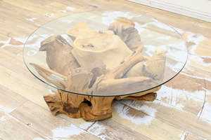 DN33 自然が織りなし世界に一つの ローテーブル 座卓 センターテーブル リビングテーブル 座敷机 丸テーブル