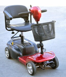 [動作OK バッテリー不具合] PORTUS ECO-18 シニアカー 電動 充電器 AC100V セニアカー 電動カート 電動車椅子 カゴ付 速度調整機能