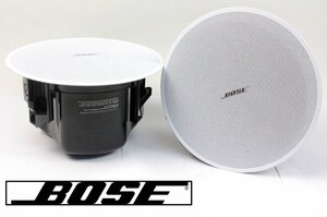 [動作OK 2点セット] BOSE ボーズ 天井埋込型 スピーカー DesignMax DM3C 2ウェイ方式 スピーカー ホワイト 劇場 会議場 小売店 (1)