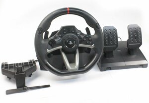 [動作OK] HORI ホリ RACING WHEEL APEX レーシングホイールエイペックス コントローラ PS4-052 レーシングコントローラ ホリコン (1)