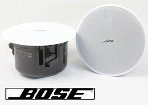 [動作OK 2点セット] BOSE ボーズ 天井埋込型 スピーカー DesignMax DM3C 2ウェイ方式 スピーカー ホワイト 劇場 会議場 小売店 (2)