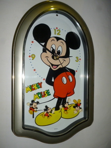 ミッキーマウス■掛け時計■ジャンク■ミッキー　ディズニー　クロック