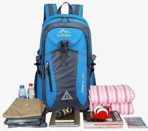 リュック メンズ レディース 防水 スポーツ 軽量 リュックサック 32L アウトドア キャンプ ジム 登山 散歩 7988248 オレンジ 新品_画像9