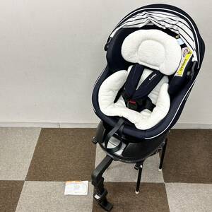 [ newborn baby ~] free shipping Combi combination kru Move Smart ISOFIXeg shock JJ-600 navy child seat CG-UIG rotary 