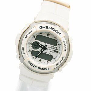 1円 CASIO カシオ G-SHOCK Gショック G-300LV G-spike ジースパイク パールホワイト QZ クオーツ アナデジ SSB 腕時計 中古 110420240220