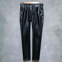 超人気 完売 glamb グラム Leather Pants ピーユーレザーパンツ 合皮 フェイクレザー ストレッチ スキニー size.S ブラック GB0320-P13_画像1