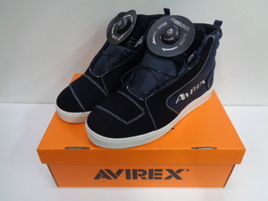 未使用★AVIREX アヴィレックス AV1969 WOODSTOCK ウッドストック ウォータープルーフバイカーシューズ NAVY/NAVY 26.0ｃｍ★