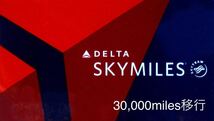 デルタ航空 スカイマイル移行 30,000miles_画像1