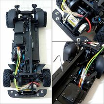 ナナ13【140】1円～ 動作確認済 タミヤ 1/10 電動RC ランチアデルタ インテグラーレ XV-01 シャーシ / ファインスペック2.4G プロポ まとめ_画像6