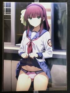 Angel Beats!　エンジェルビーツ！　ゆりA4 イラストポスター