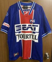 レア 90s NIKE PSG パリサンジェルマン 1994-1995 ユニフォーム XL UK製 ナイキ vintage リーグアン フランス_画像1