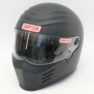 中古 SIMPSON NORIX シンプソン ヘルメット OUTLAW アウトロー フルフェイス 2020年製 マット ブラック 62㎝