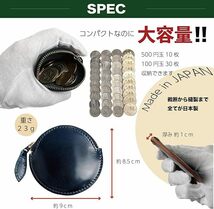 箱無し　ネコポス発送で激安　日本製 コードバン コインケース 小銭入れ メンズ レディース　本革 新喜皮革 オイルコードバン　ブラウン_画像2