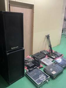 DJ機材まとめ売り！Technics MK5×2台　エレクトロヴォイスeliminator×2台YAMAHAミキサー、ラムサアンプ、サンプラーなどいろいろ