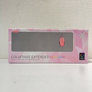 H【美品】Razer Goliathus Extended Chroma Pink ピンク ゲーミングマウスパッド キーボード置き マウス同梱可能 パソコン PC インボイス