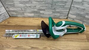 【40468.0207R】☆中古通電確認済み☆makita　マキタ　充電式　生垣バリカン　充電器・バッテリー1個・説明書付き　MUH353D　350ｍｍ