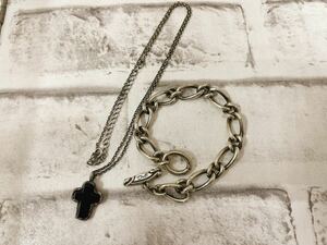 【41450.0224YM】◇CLUCT CRIMIE アクセおまとめ◇クラクト クライミー メンズアクセ ネックレス ブレスレット オニキス シルバー刻印あり