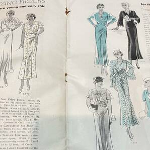 海外 ファッション雑誌 BUTTERICK 1933年 夏 アンティークの画像4