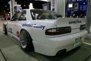 S13シルビア リアウィング TRA京都 6666カスタム ダックテール