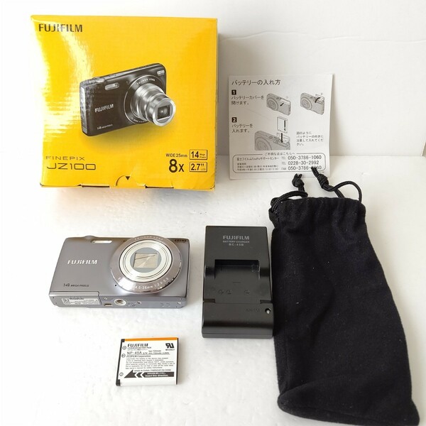 富士フィルム　FinePix　JZ100 デジタルカメラ　極美品　セット