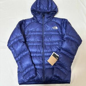 新品　ザ　ノースフェイス　軽量　ダウン　ジャケット　M メンズ　ケイブブルー　NORTH FACE フード付　ND92333