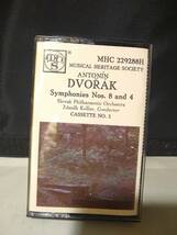 T6230　カセットテープ　Antonin Dvorak / Symphonies Nos. 8 and 4 , Slovak Philharmonic Orchestra_画像1