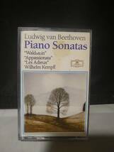 T6266　カセットテープ　Beethoven / Piano Sonatas , WALDSTEIN ,APPASSIONATA ,LES A DIEUX, WILHELM KEMPFF_画像1