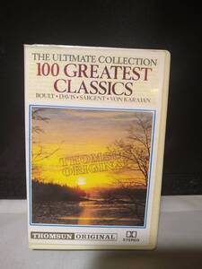 T6270　カセットテープ　100 GREATEST CLASSICS / THE ULTIMATE COLLECTION ,BOULT ,DAVIS ,SARGENT , VON KARAJAN