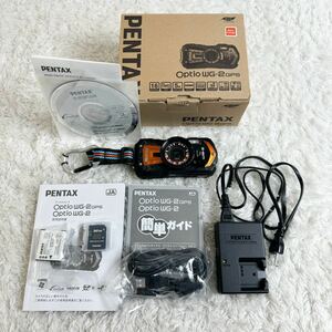 PENTAX Optio WG-2 GPS ShinyOrange セット 箱付 デジタルカメラ 美品