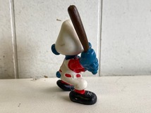 【 スマーフ PVC フィギュア 】 SMURF ヴィンテージ 野球 BASEBALL / SCHLEICH シュライヒ SMURF VINTAGE PVC FIGURE V6-11-20_画像4