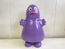 レア ! 80s ビンテージ マクドナルド グリマス コインバンク 貯金箱 陶器 フタ有り / McDonald's GRIMACE coin bank 1985 / 管理V13_画像2