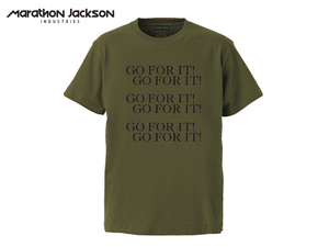 メンズサイズ S 【 新品 ! 未使用 ! 】 特価 ! MARATHON JACKSON Tシャツ 半袖 メンズ レディース シンプル OLIVE オリーブ / 管理MAS-43