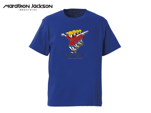 メンズサイズ L 【 新品 ! 未使用 ! 】 特価 ! MARATHON JACKSON Tシャツ 半袖 メンズ レディース シンプル ブルー 青 / 管理MAS-57