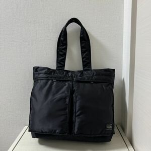 【新品同様】定価26,950円 PORTER ポーター TANKER タンカー トートバッグ ビジネスバッグ 622-06994 ブラック 黒