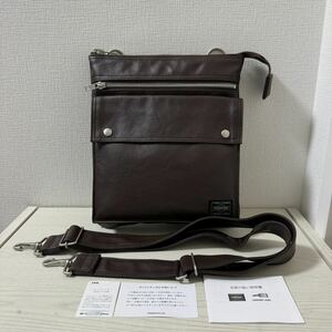 【新品】定価28,600円　PORTER ポーター ショルダーバッグ　FREE STYLE フリースタイル ブラウン　茶　707-07145