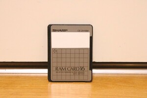 SHARP シャープ RAMカード 16KB CE-2H16M ポケコン用 ポケットコンピュータ①