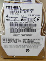 Y0251★\1～TOSHIBA/東芝　PC周辺機器　ハードディスク/HDD/PCデータ保管　2.5　容量:500GB_画像3
