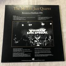 The Modern Jazz Quartet Reunion at Budokan 1981 中古LPレコード_画像2