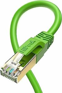 新品未使用 HiiPeak 30m LANケーブル CAT8 カテゴリー8 超高速 40Gbps 2000MHz イーサネットケーブル RJ45コネクタ 金メッキ SFTP 26AWG