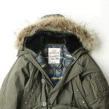 【スペシャルコラボ！】美品 ALPHA INDUSTRIES ×LEE STORM RIDER アルファ TYPE N-3B アークティックパーカ フライトジャケット M-_画像2