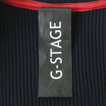 【ふかふか羽毛！】新品タグ付き G-stage ジーステージ 撥水ナイロン x ワッフルニット 切替コンビ ダウンジャケット 紺 x グレー 46(M)_画像5