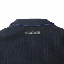 美品 ジョルジオ・アルマーニ ARMANI JEANS ウールブレンド アンコンジャケット 紺 ネイビー 48 JP:L ブレザー【相場価格￥57,000-】-_画像4