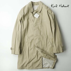 新品タグ付き 日本製 ピンクハウス Karl Helmut カールヘルム コットンツイル ステンカラーコート ベージュ JP:XL【定価￥42,000-】