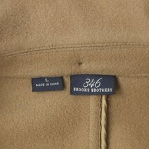 【最高級の質感！】美品 Brooks Brothers ブルックスブラザーズ 本格 メルトンウール ダッフルコート キャメル L【相場価格￥96,000-】_画像6