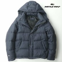 極美品 メンズビギ RATTLE TRAP ラトルトラップ M0584FJM206 2WAY ダウンジャケット ネイビー 紺 パーカ L メンズ メンズ【定価￥16,500-】_画像1