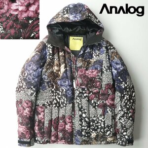 極美品 バートン ANALOG アナログ AIRLOCK DOWN JACKET スノーボードウェア ダウンジャケット 花柄 L スキー パーカ 中井孝治 フラワー