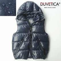 極美品 ブルガリア製 DUVETICA デュベティカ ARISTEO アリステオ 撥水ナイロン ダウンベスト 紺 ネイビー 46 JP:M 【相場価格￥86,200-】_画像1